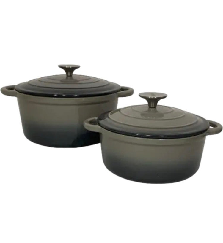 LA Signature Grey Non-Stick Coated Cast Iron
Cookware Set (29 - Piece)