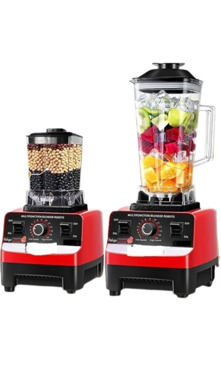 Generic 2L Fruit Blender Commercial Grade
Juicer Mixer 2HP 1500W Blenders Electric Blender Professional Countertop Smoothie Blender Vegetable Fruit Ice Maker Mixer for Home Kitchen Use 110 W Juicer Mixer Grinder
(5 Jars, Red)